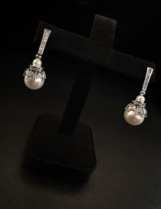 Orecchini  con  Perle  e  Diamanti 